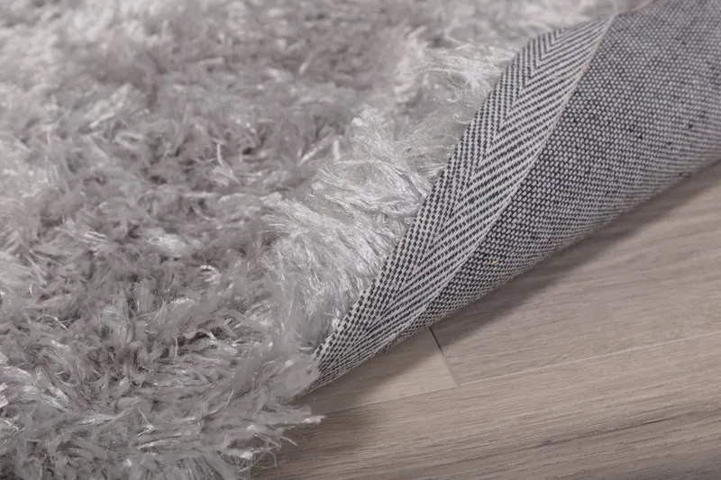 Natta Hochflor-Teppich rechteckig in 230 × 160 cm, Silber, im Wohnraum, Ansicht 6