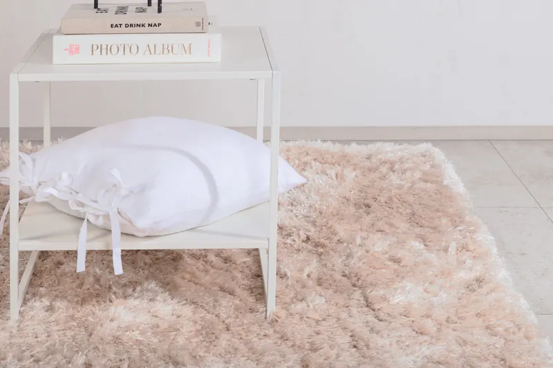 Natta Hochflor-Teppich rechteckig in 290 × 200 cm, Beige, im Wohnraum, Ansicht 3