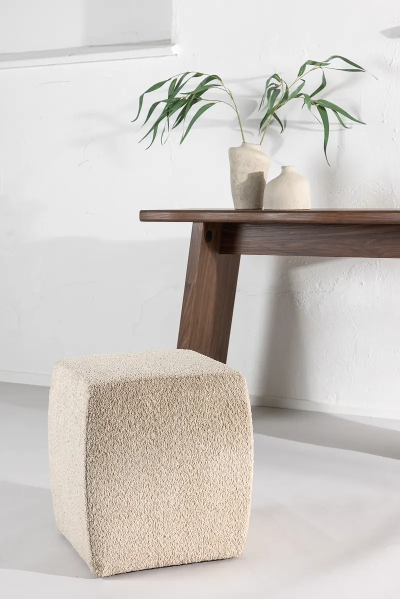 Neapel Hocker in Würfelform, im Wohnraum, Ansicht 2