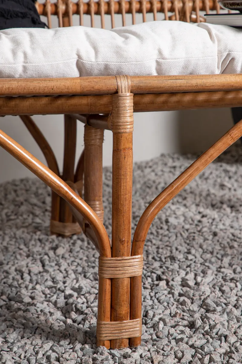 Nella Rattansofa mit Sitzkissen in Natur, im Wohnraum, Ansicht 4