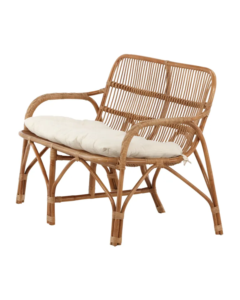 Nella Rattansofa mit Sitzkissen in Natur, Ansicht 8