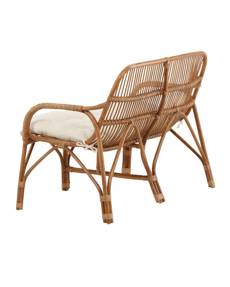 Nella Rattansofa mit Sitzkissen in Natur, Ansicht 10