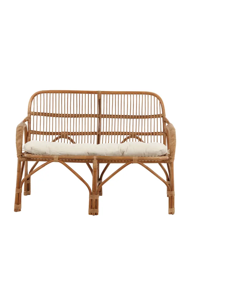 Nella Rattansofa mit Sitzkissen in Natur, Ansicht 2