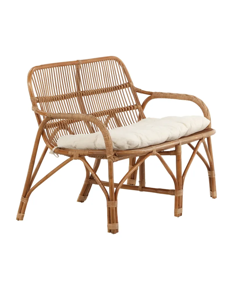 Nella Rattansofa mit Sitzkissen in Natur, Ansicht 4