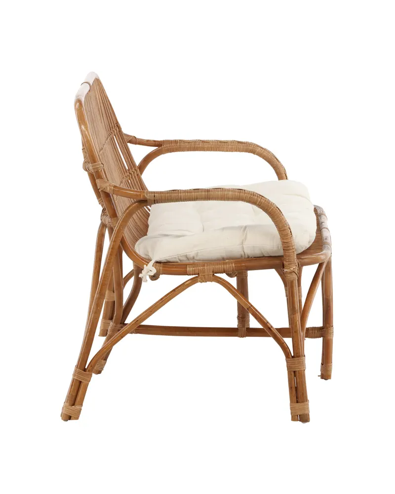 Nella Rattansofa mit Sitzkissen in Natur, Ansicht 5