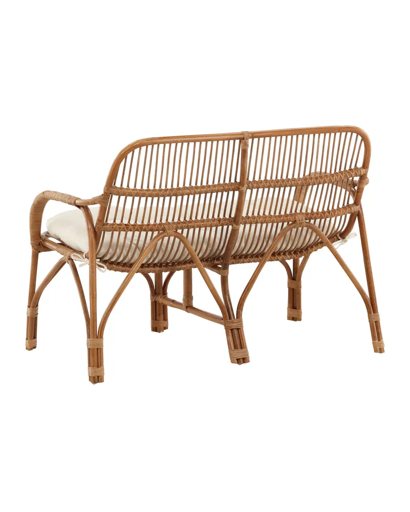 Nella Rattansofa mit Sitzkissen in Natur, Ansicht 6