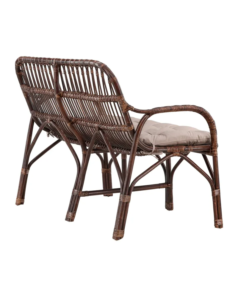 Nella Rattansofa mit Sitzkissen in Dunkles Walnuss, Ansicht 12