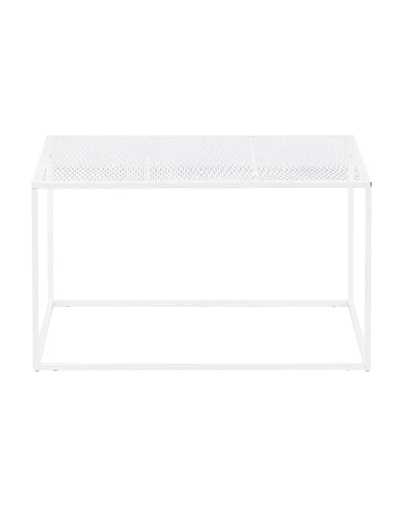 Netz quadratischer Couchtisch in 80 × 80 cm, Weiß, Ansicht 10