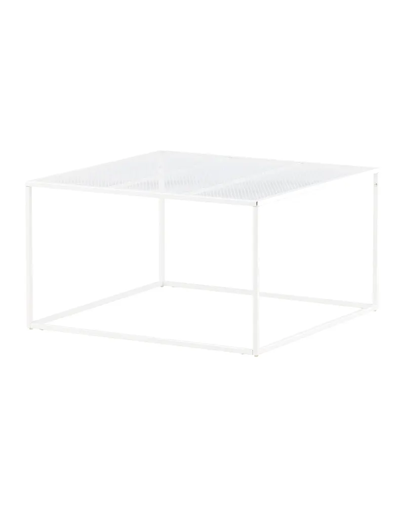 Netz quadratischer Couchtisch in 80 × 80 cm, Weiß, Ansicht 11