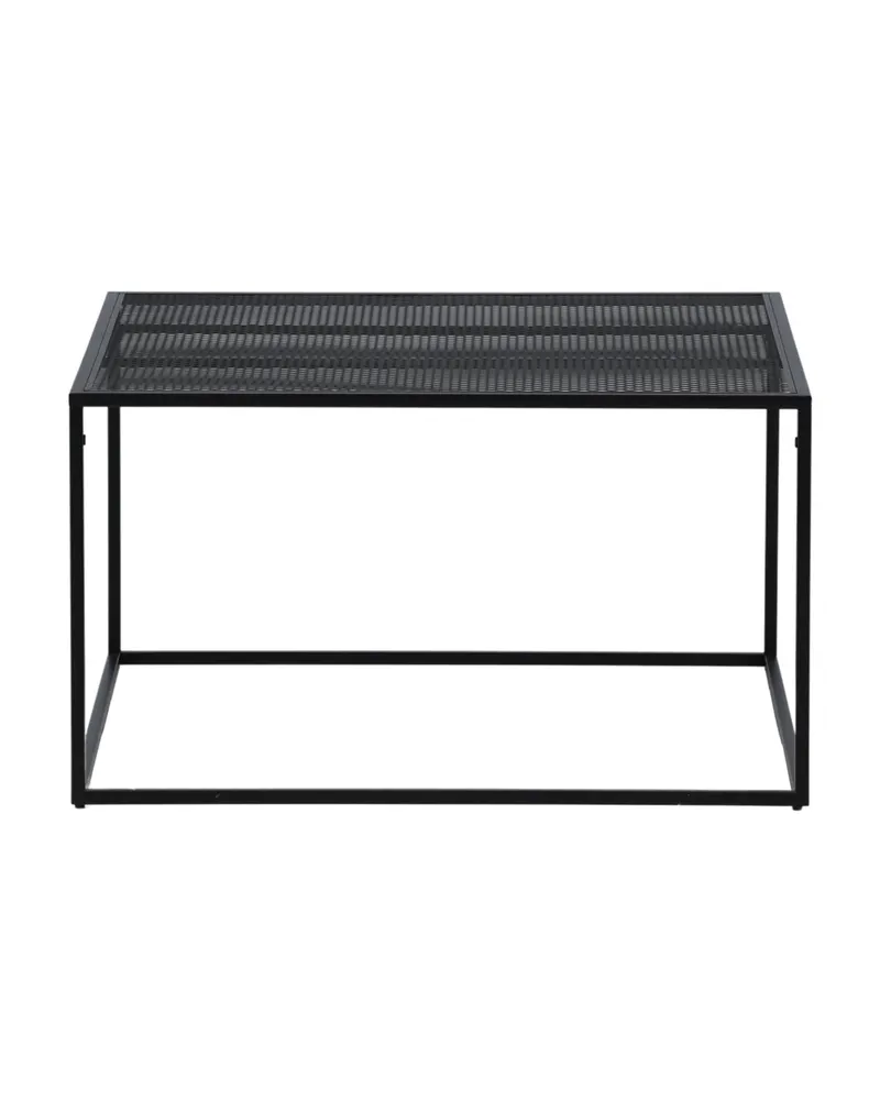 Netz quadratischer Couchtisch in 80 × 80 cm, Schwarz, Ansicht 7