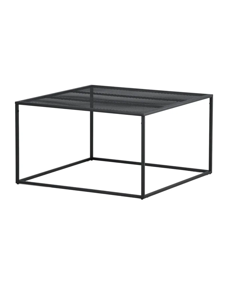 Netz quadratischer Couchtisch in 80 × 80 cm, Schwarz, Ansicht 8