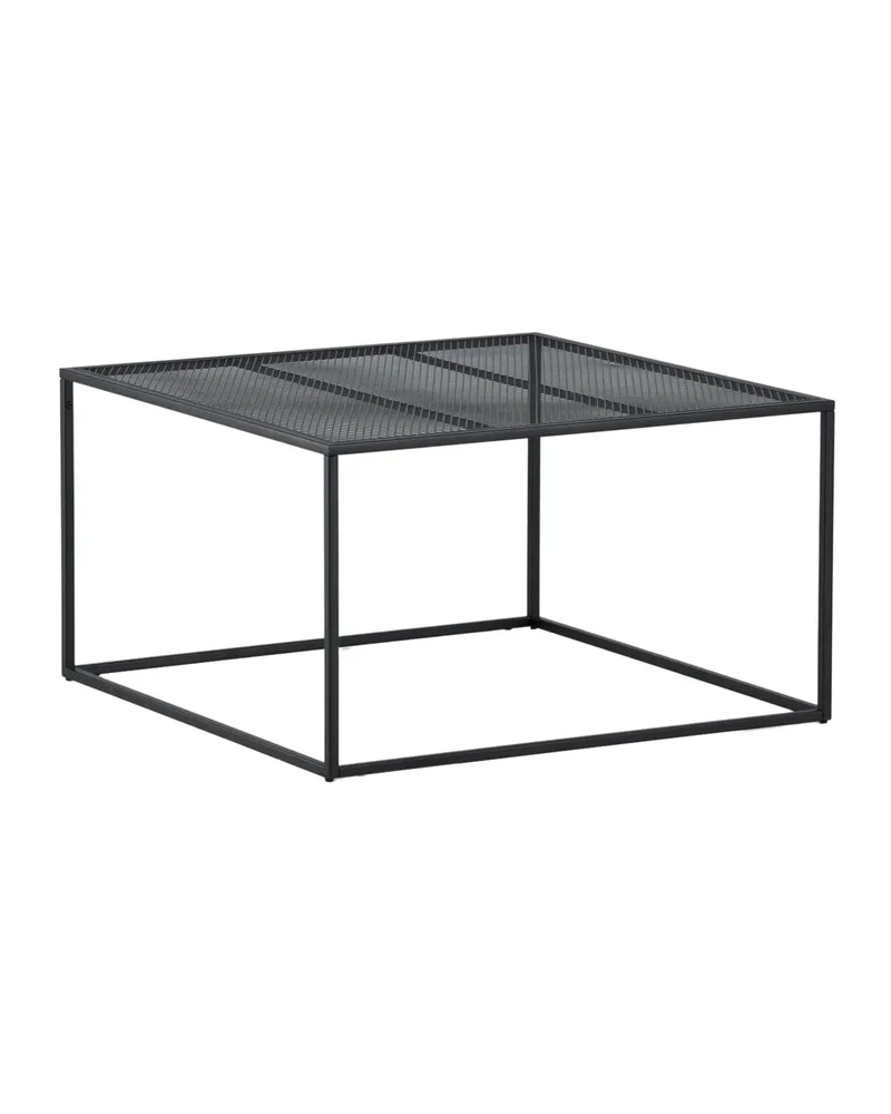 Netz quadratischer Couchtisch in 80 × 80 cm, Schwarz, Ansicht 9