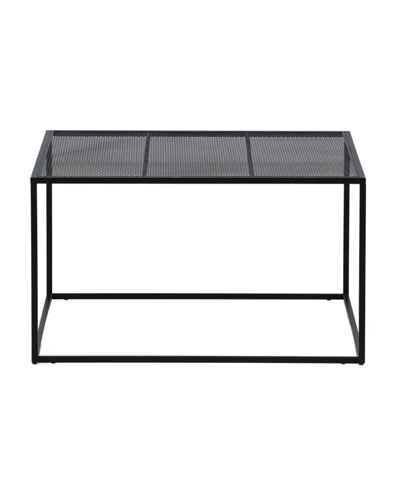 Netz quadratischer Couchtisch in 80 × 80 cm, Schwarz, Ansicht 10
