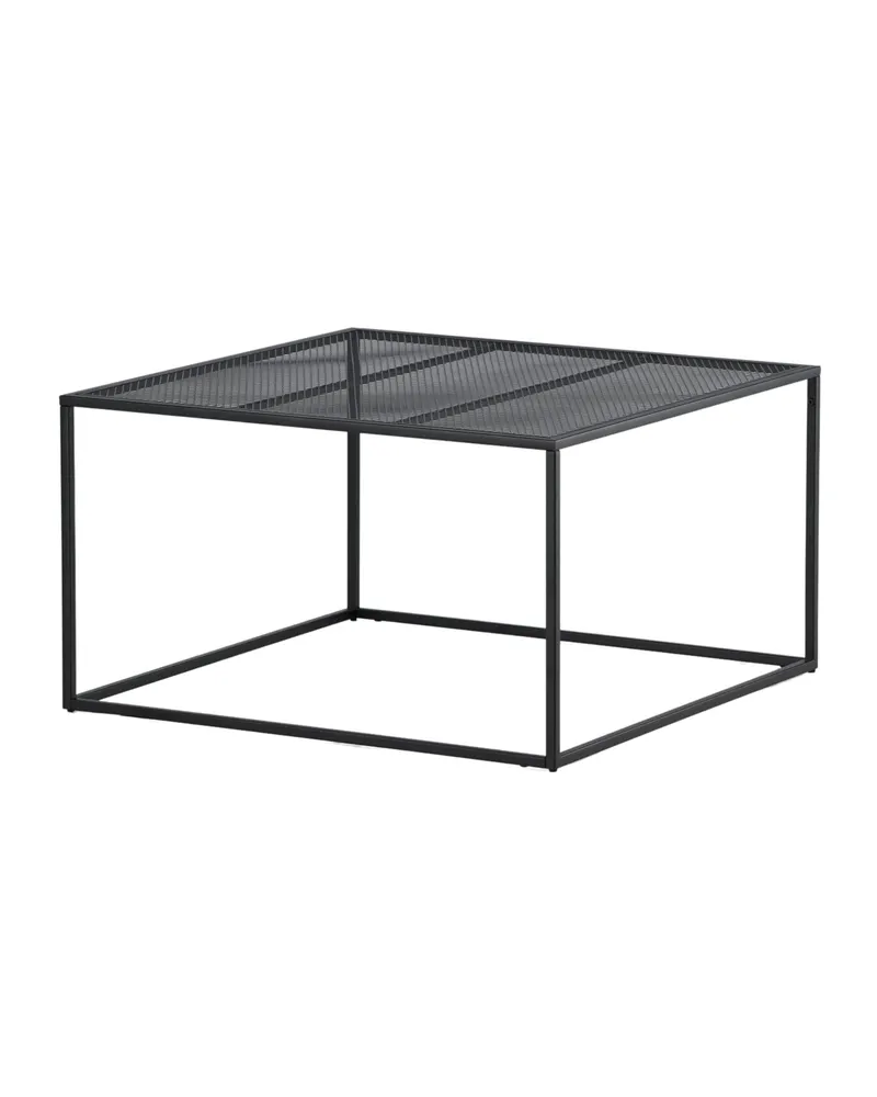 Netz quadratischer Couchtisch in 80 × 80 cm, Schwarz, Ansicht 11