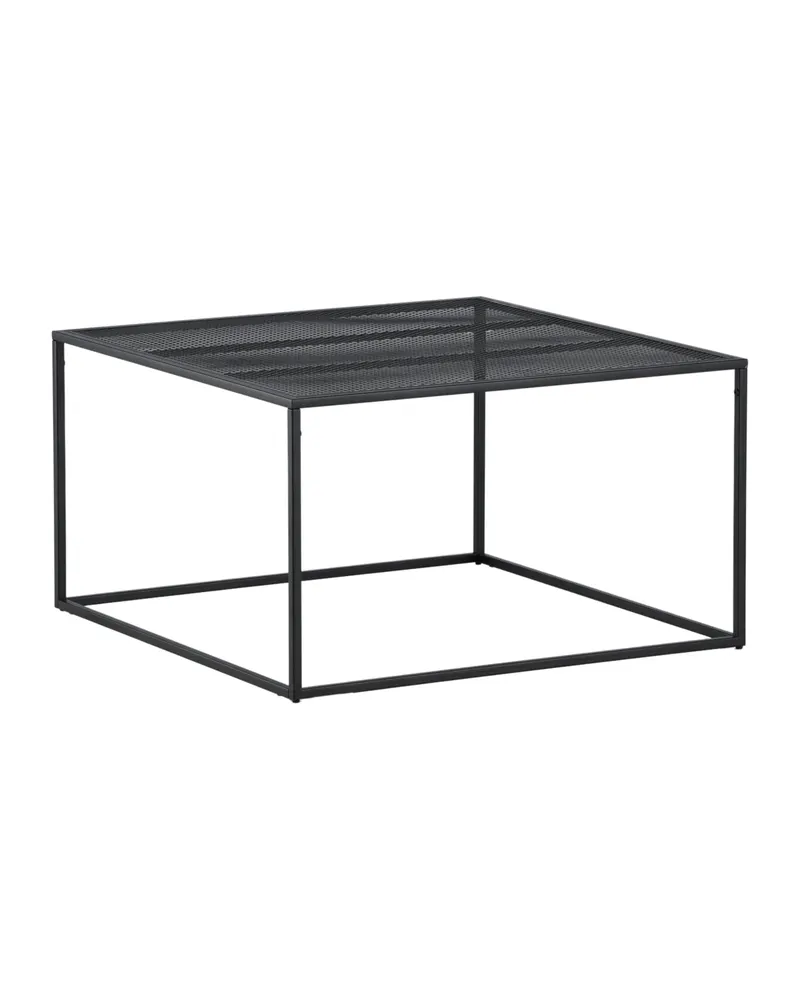 Netz quadratischer Couchtisch in 80 × 80 cm, Schwarz, Ansicht 12