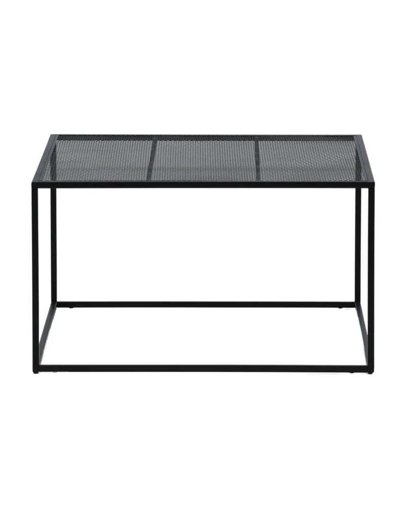 Netz quadratischer Couchtisch in 80 × 80 cm, Schwarz, Ansicht 4