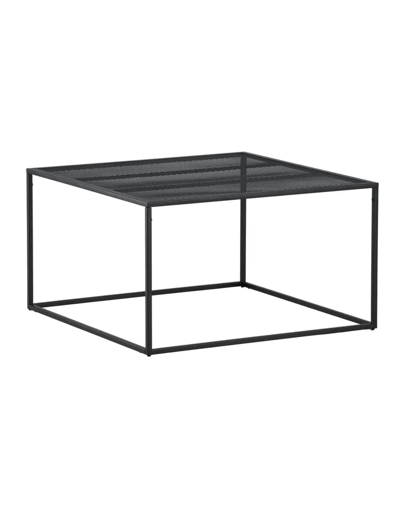 Netz quadratischer Couchtisch in 80 × 80 cm, Schwarz, Ansicht 6