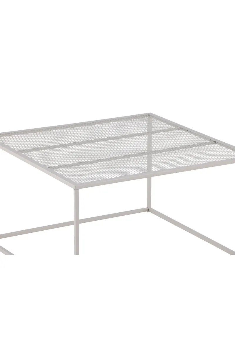 Netz quadratischer Couchtisch in 80 × 80 cm, Beige, Ansicht 13