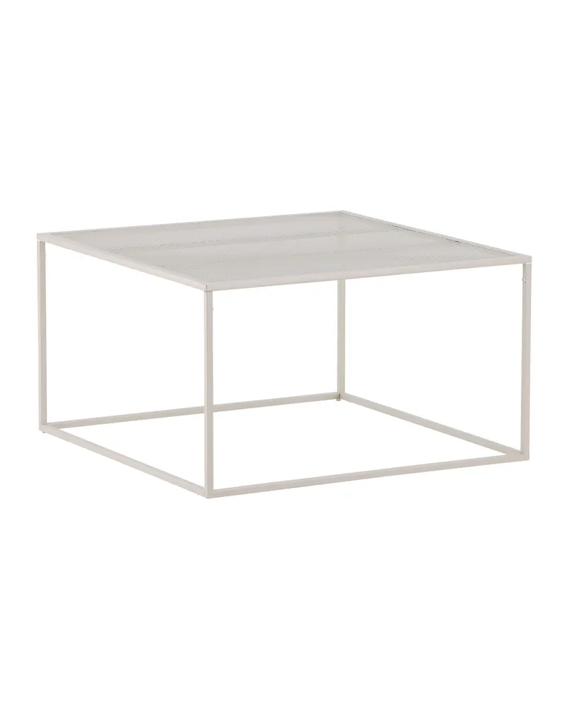 Netz quadratischer Couchtisch in 80 × 80 cm, Beige, Ansicht 3