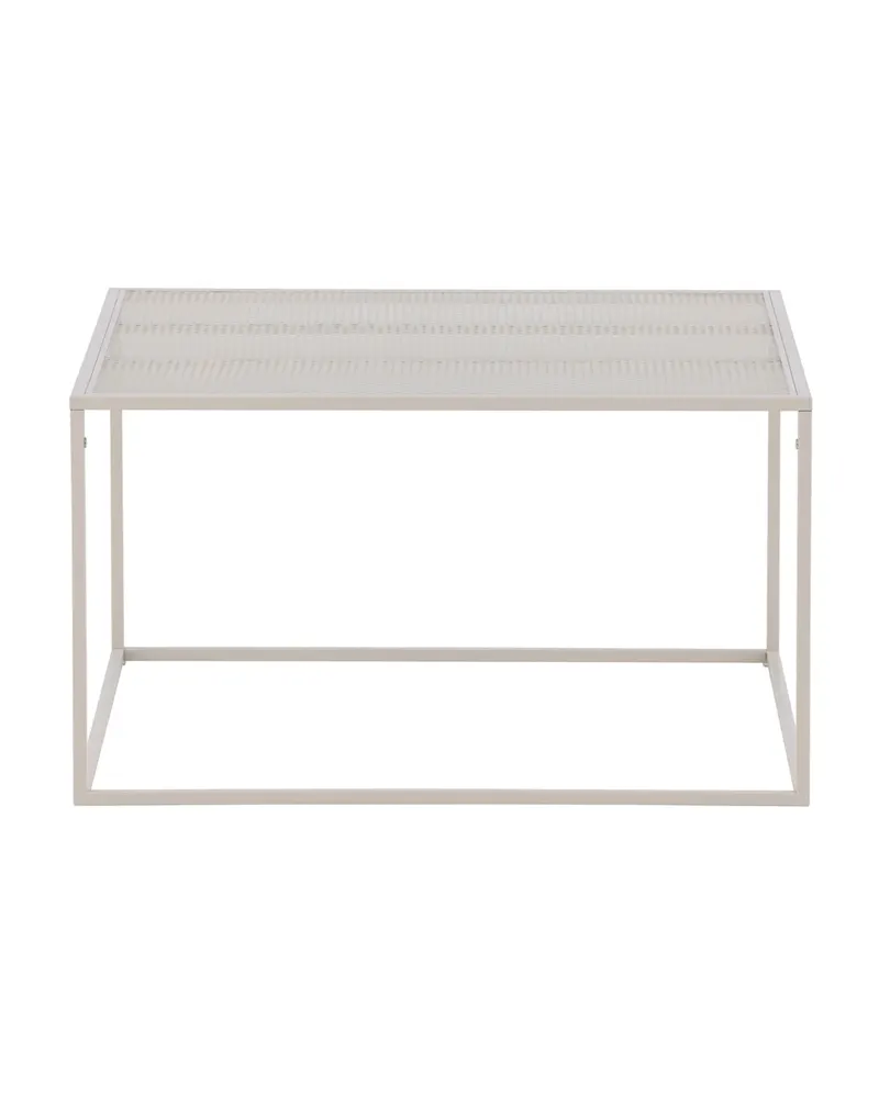 Netz quadratischer Couchtisch in 80 × 80 cm, Beige, Ansicht 4