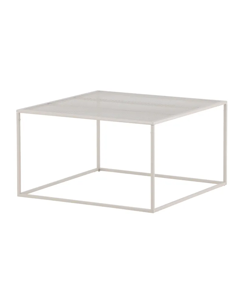 Netz quadratischer Couchtisch in 80 × 80 cm, Beige, Ansicht 5
