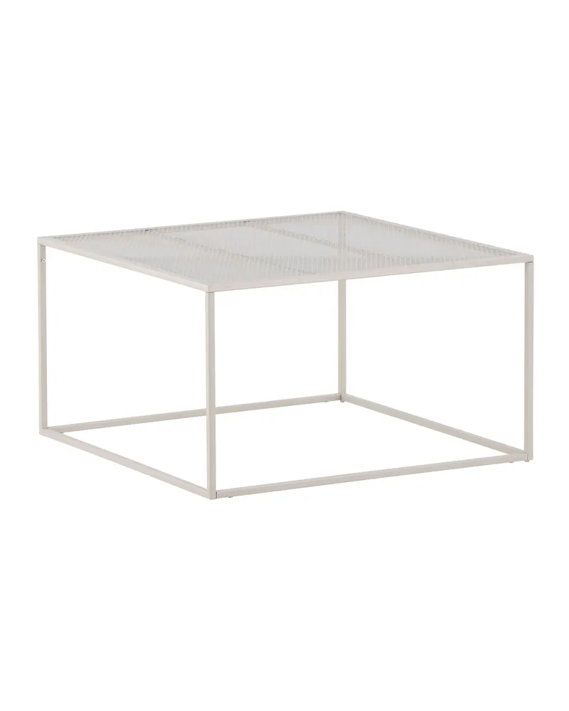 Netz quadratischer Couchtisch in 80 × 80 cm, Beige, Ansicht 6