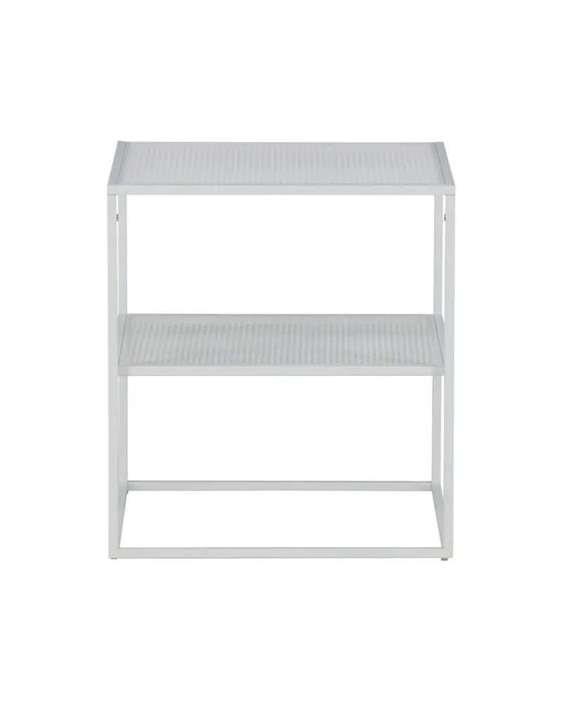 Netz quadratischer Couchtisch in 55 × 55 cm, Weiß, Ansicht 10