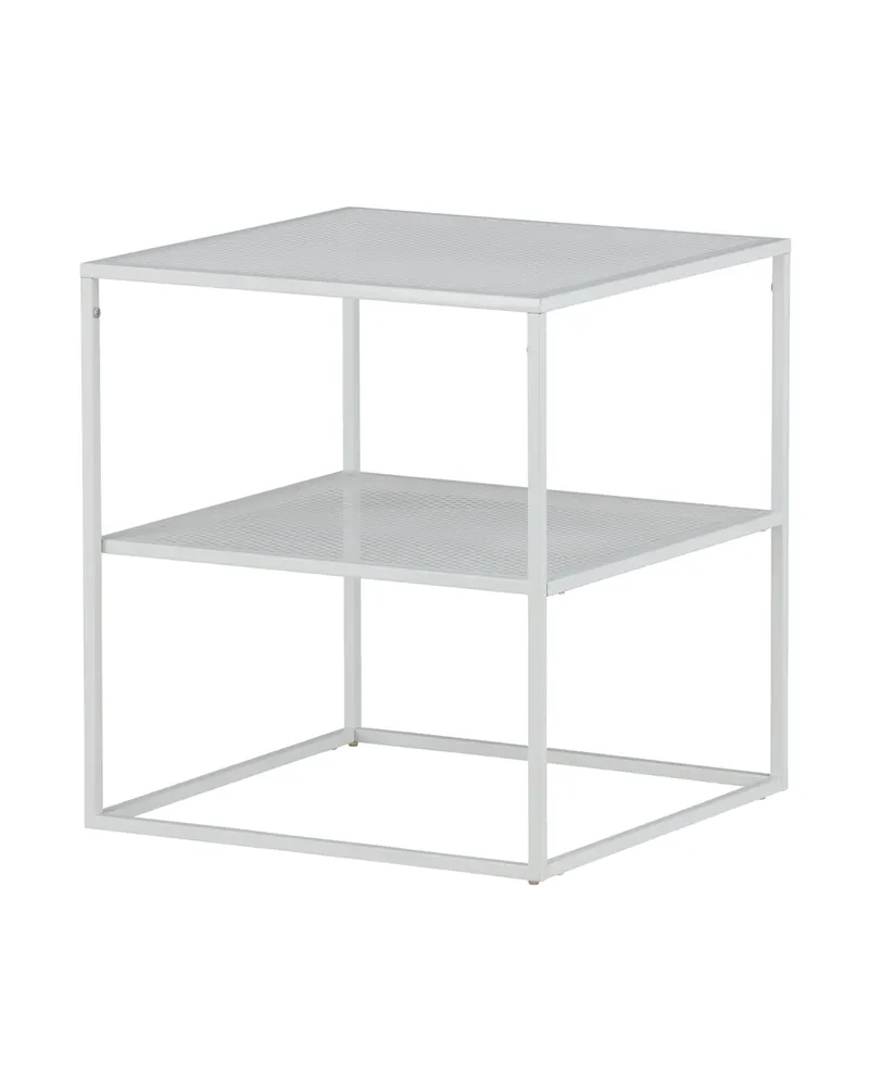Netz quadratischer Couchtisch in 55 × 55 cm, Weiß, Ansicht 11