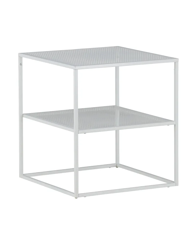 Netz quadratischer Couchtisch in 55 × 55 cm, Weiß, Ansicht 12