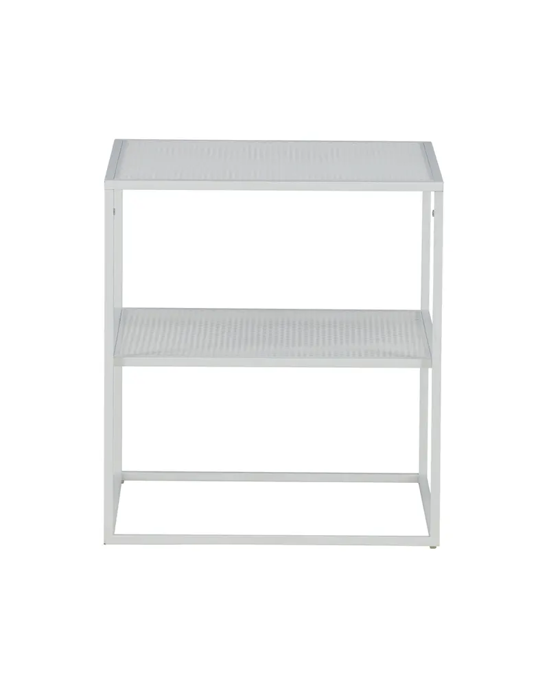 Netz quadratischer Couchtisch in 55 × 55 cm, Weiß, Ansicht 4