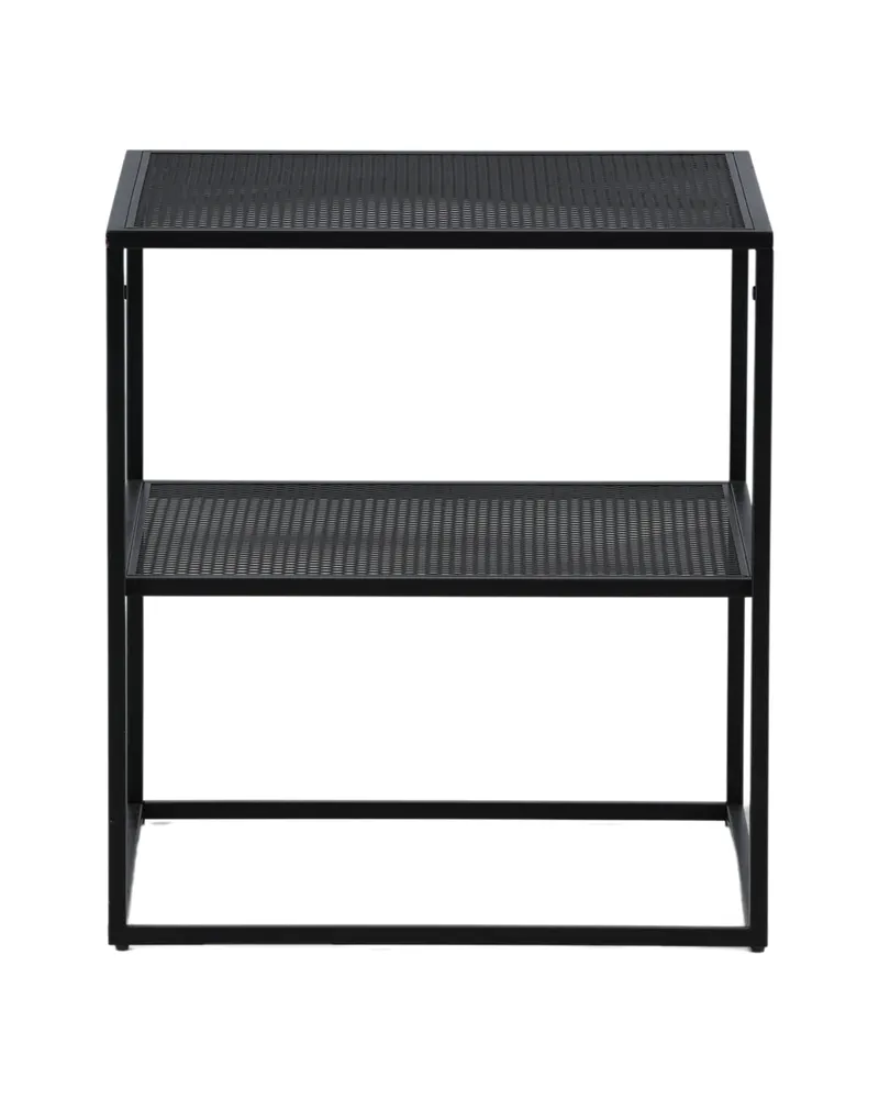 Netz quadratischer Couchtisch in 55 × 55 cm, Schwarz, Ansicht 7
