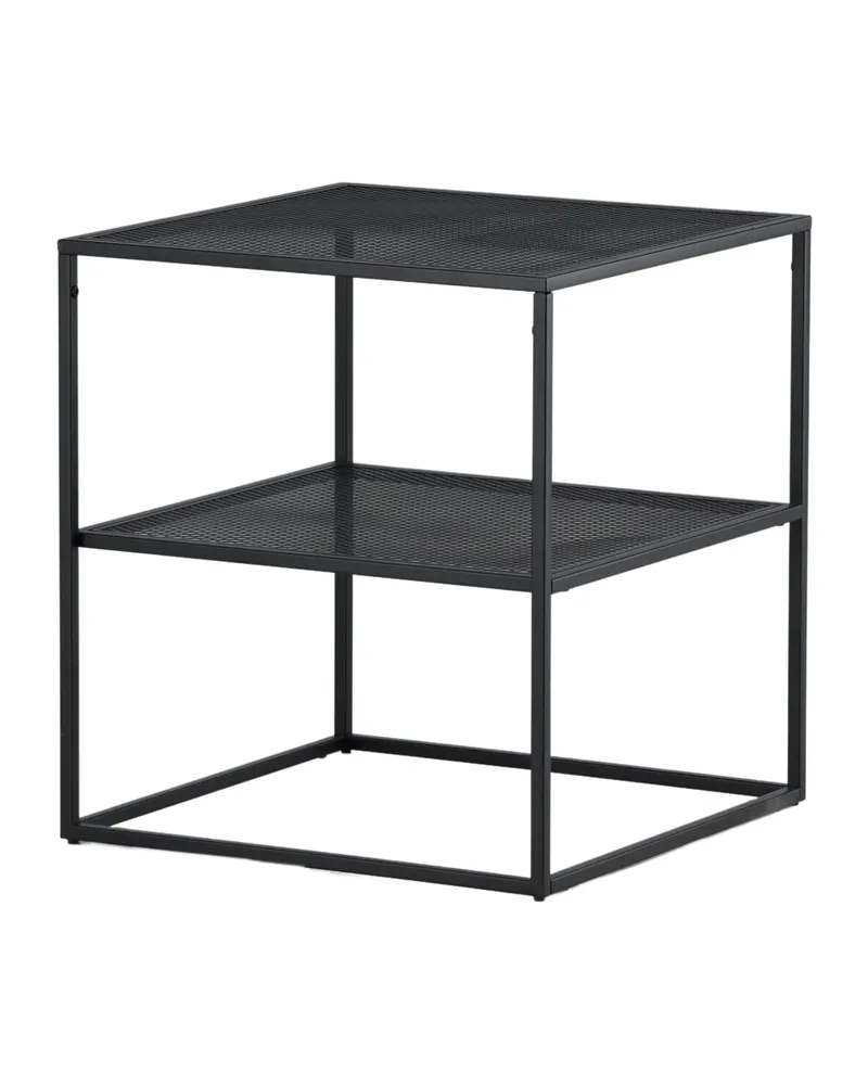 Netz quadratischer Couchtisch in 55 × 55 cm, Schwarz, Ansicht 8