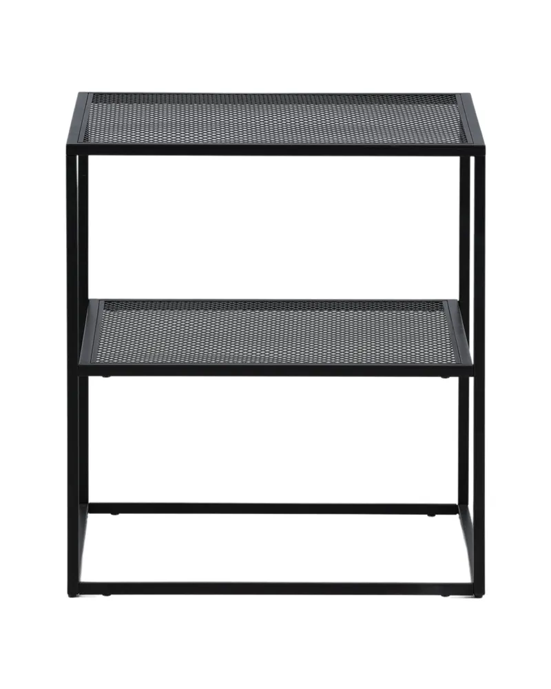 Netz quadratischer Couchtisch in 55 × 55 cm, Schwarz, Ansicht 10