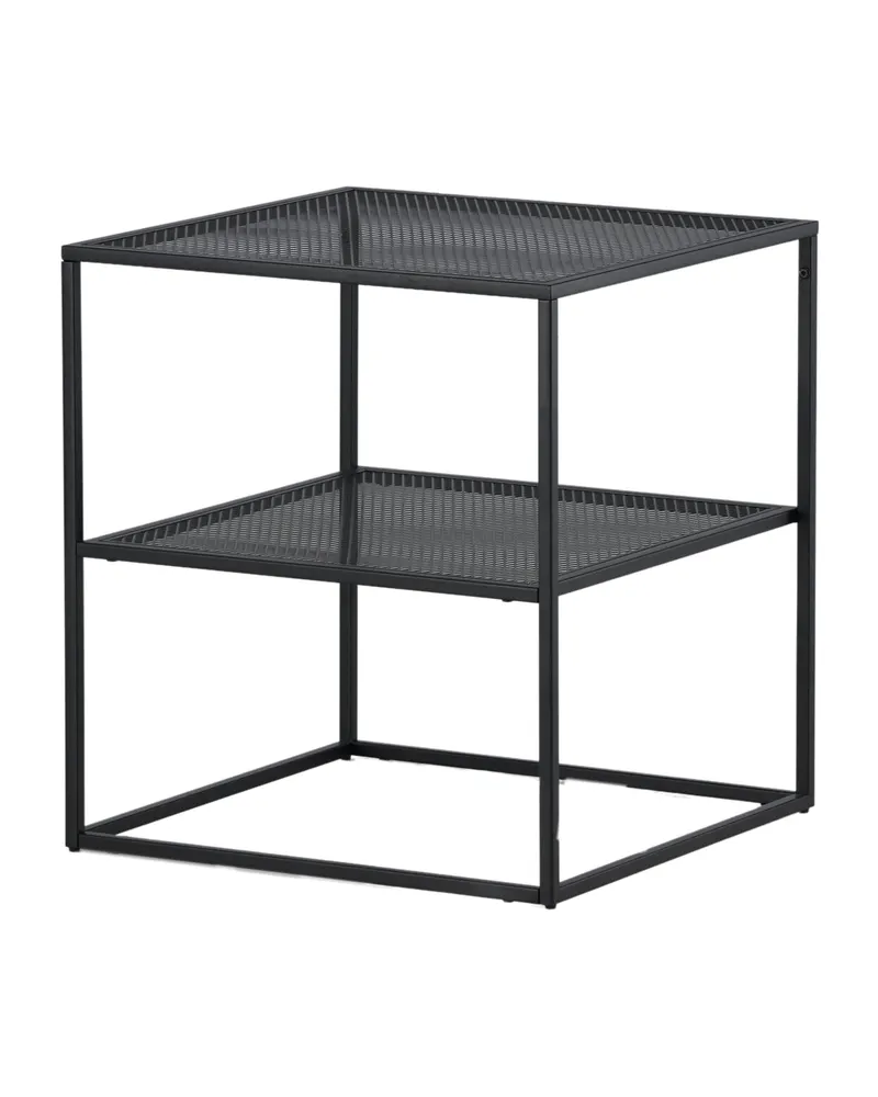 Netz quadratischer Couchtisch in 55 × 55 cm, Schwarz, Ansicht 11