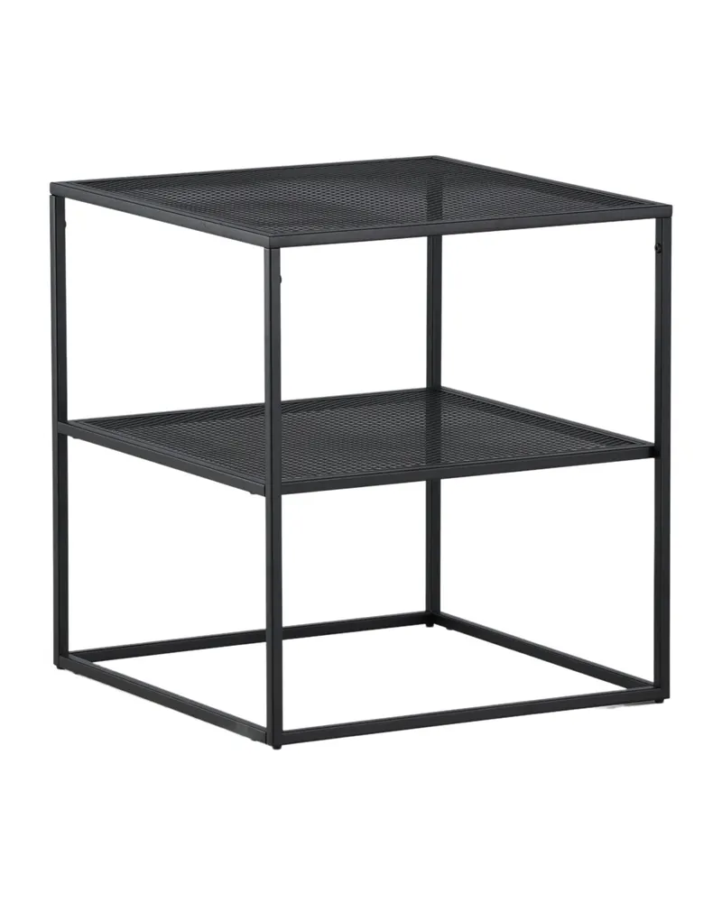 Netz quadratischer Couchtisch in 55 × 55 cm, Schwarz, Ansicht 12
