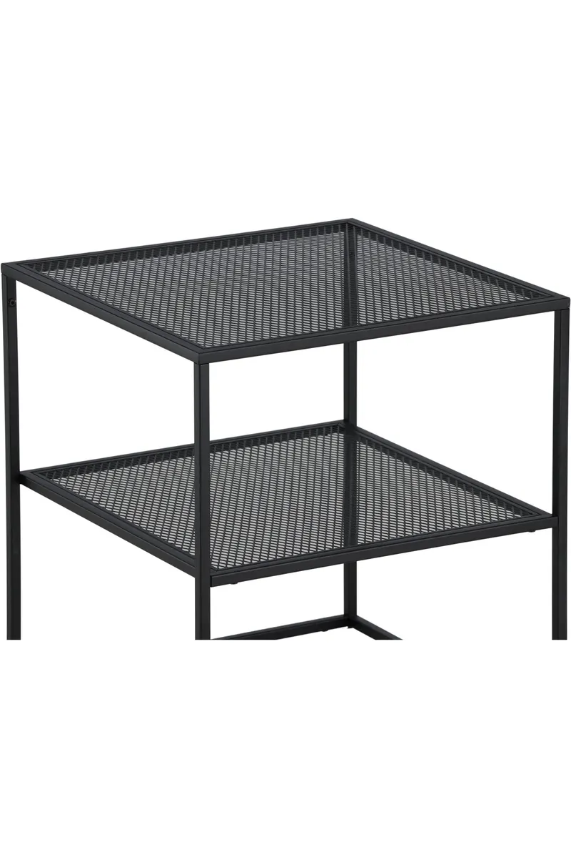 Netz quadratischer Couchtisch in 55 × 55 cm, Schwarz, Ansicht 13