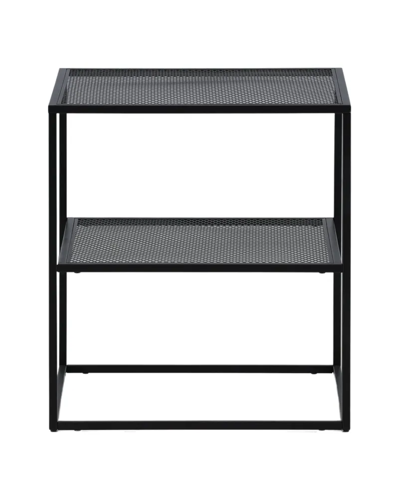 Netz quadratischer Couchtisch in 55 × 55 cm, Schwarz, Ansicht 4