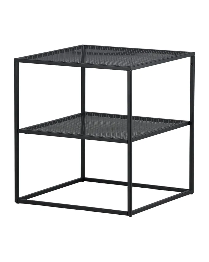 Netz quadratischer Couchtisch in 55 × 55 cm, Schwarz, Ansicht 5