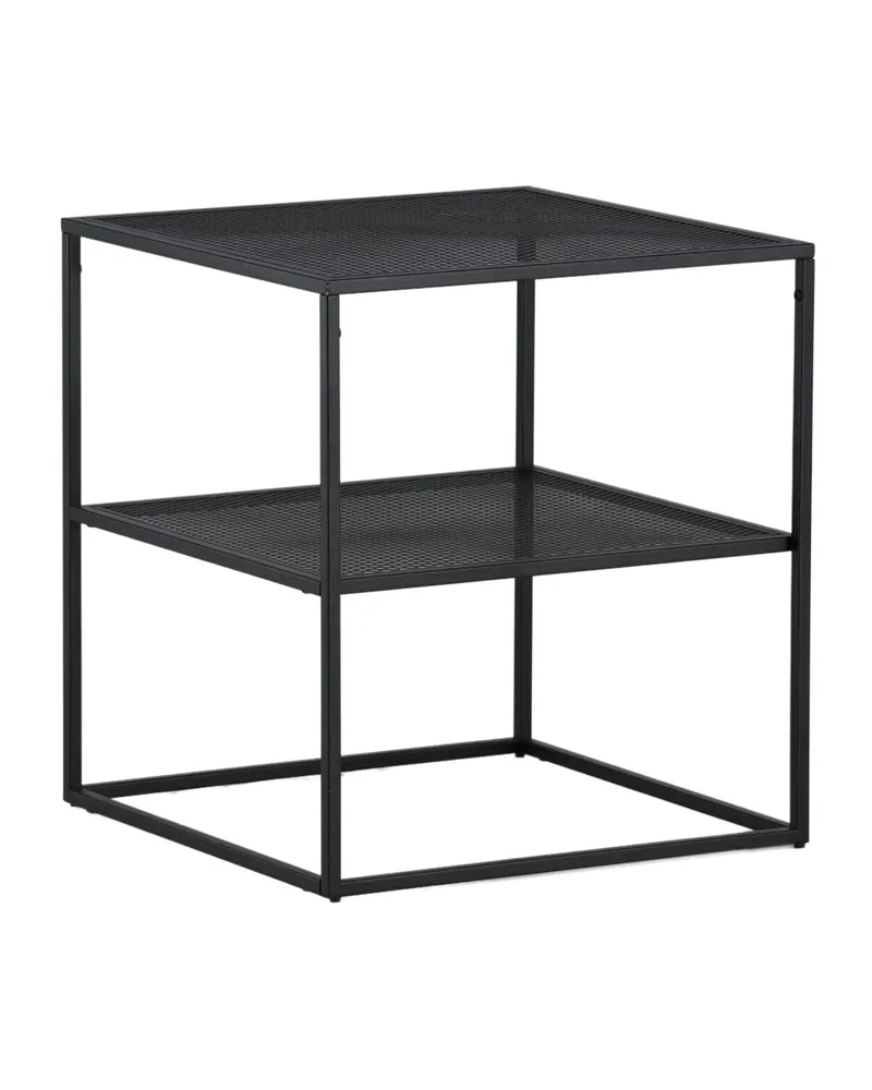 Netz quadratischer Couchtisch in 55 × 55 cm, Schwarz, Ansicht 6