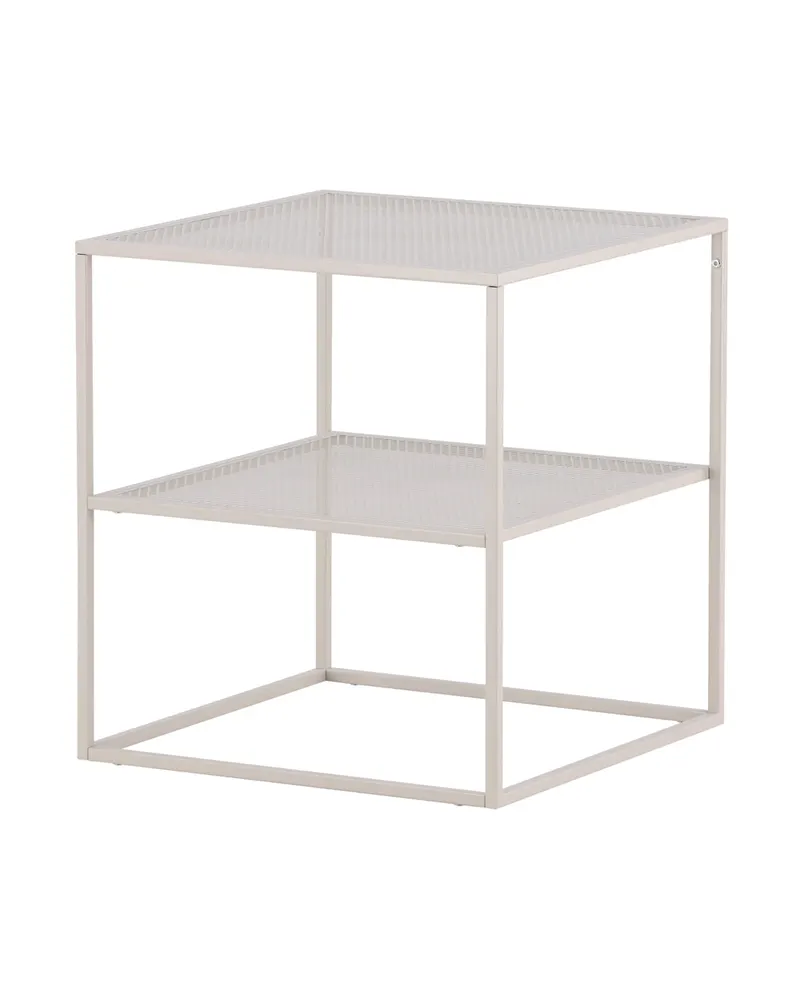Netz quadratischer Couchtisch in 55 × 55 cm, Beige, Ansicht 5