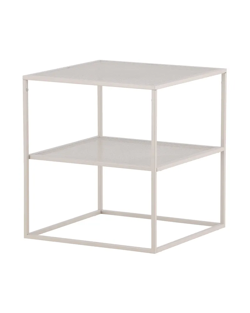 Netz quadratischer Couchtisch in 55 × 55 cm, Beige, Ansicht 8