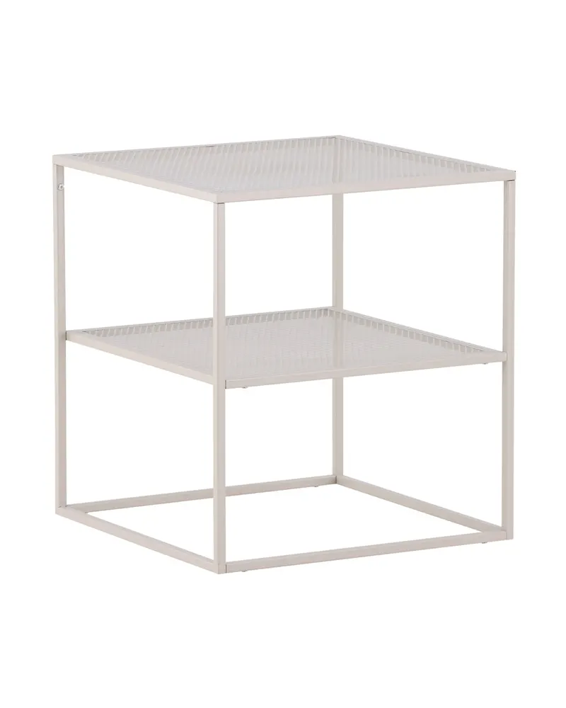 Netz quadratischer Couchtisch in 55 × 55 cm, Beige, Ansicht 9