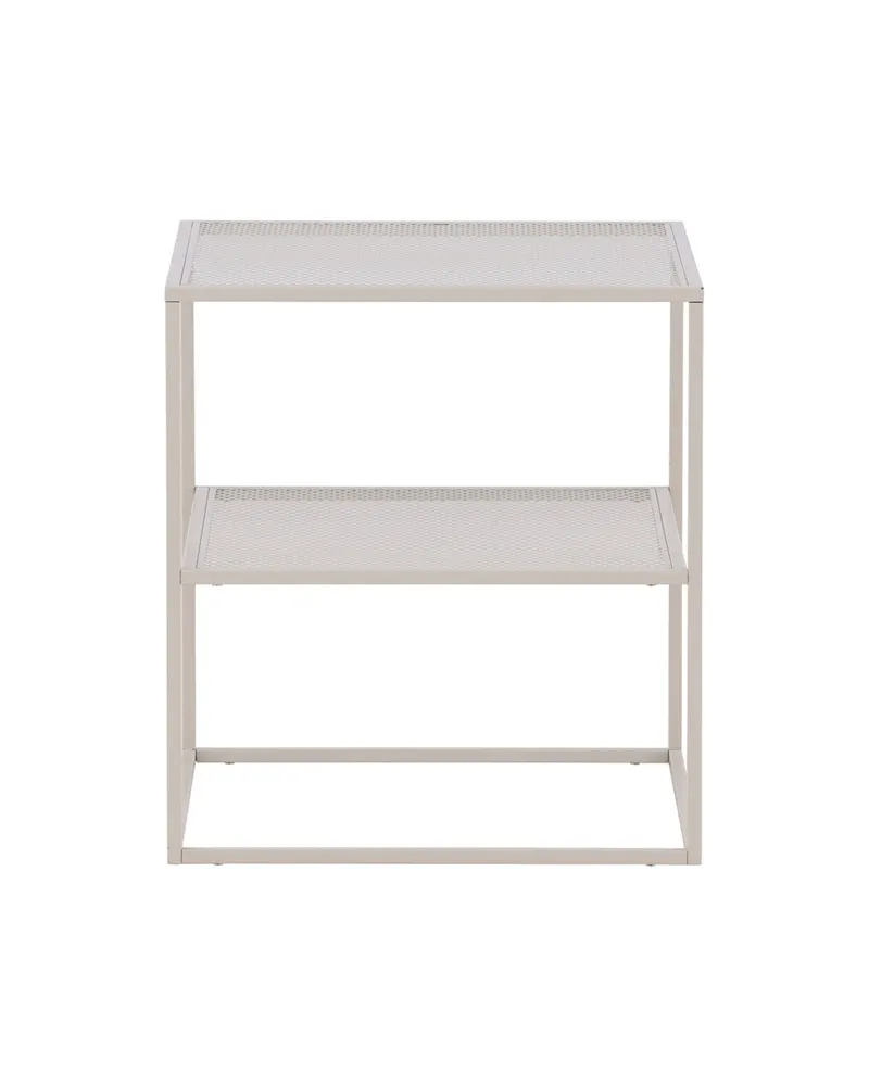 Netz quadratischer Couchtisch in 55 × 55 cm, Beige, Ansicht 10