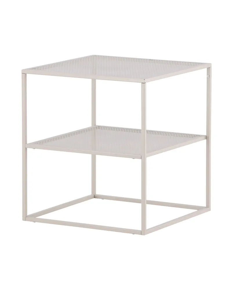 Netz quadratischer Couchtisch in 55 × 55 cm, Beige, Ansicht 11