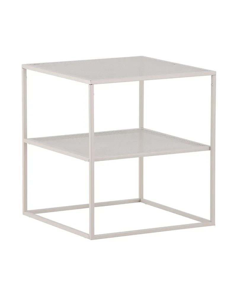 Netz quadratischer Couchtisch in 55 × 55 cm, Beige, Ansicht 12