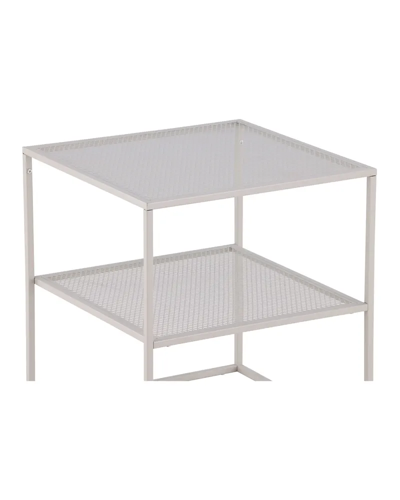 Netz quadratischer Couchtisch in 55 × 55 cm, Beige, Ansicht 13