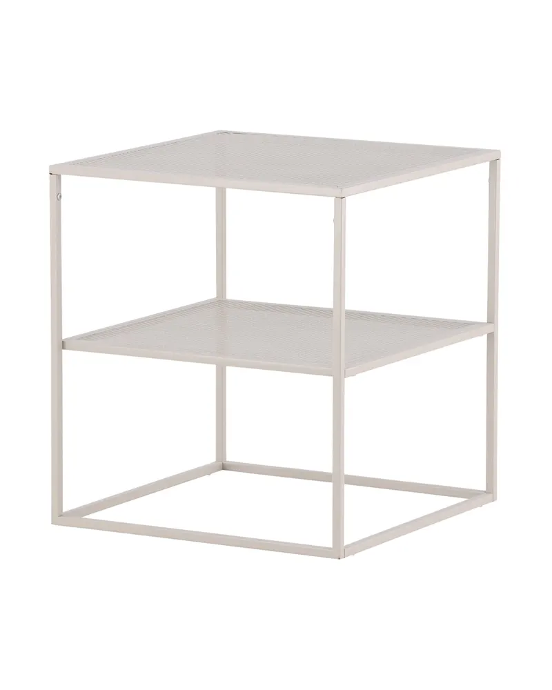 Netz quadratischer Couchtisch in 55 × 55 cm, Beige, Ansicht 2