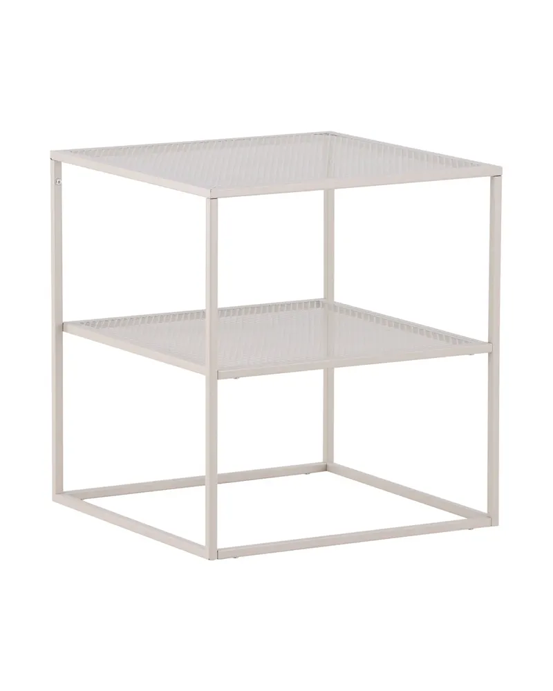 Netz quadratischer Couchtisch in 55 × 55 cm, Beige, Ansicht 3
