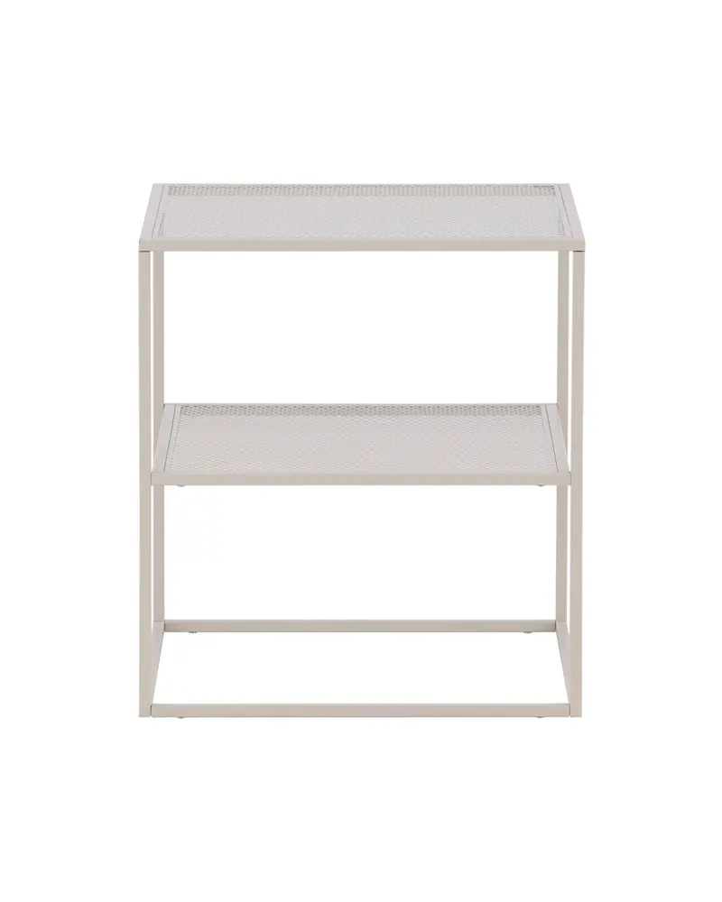Netz quadratischer Couchtisch in 55 × 55 cm, Beige, Ansicht 4