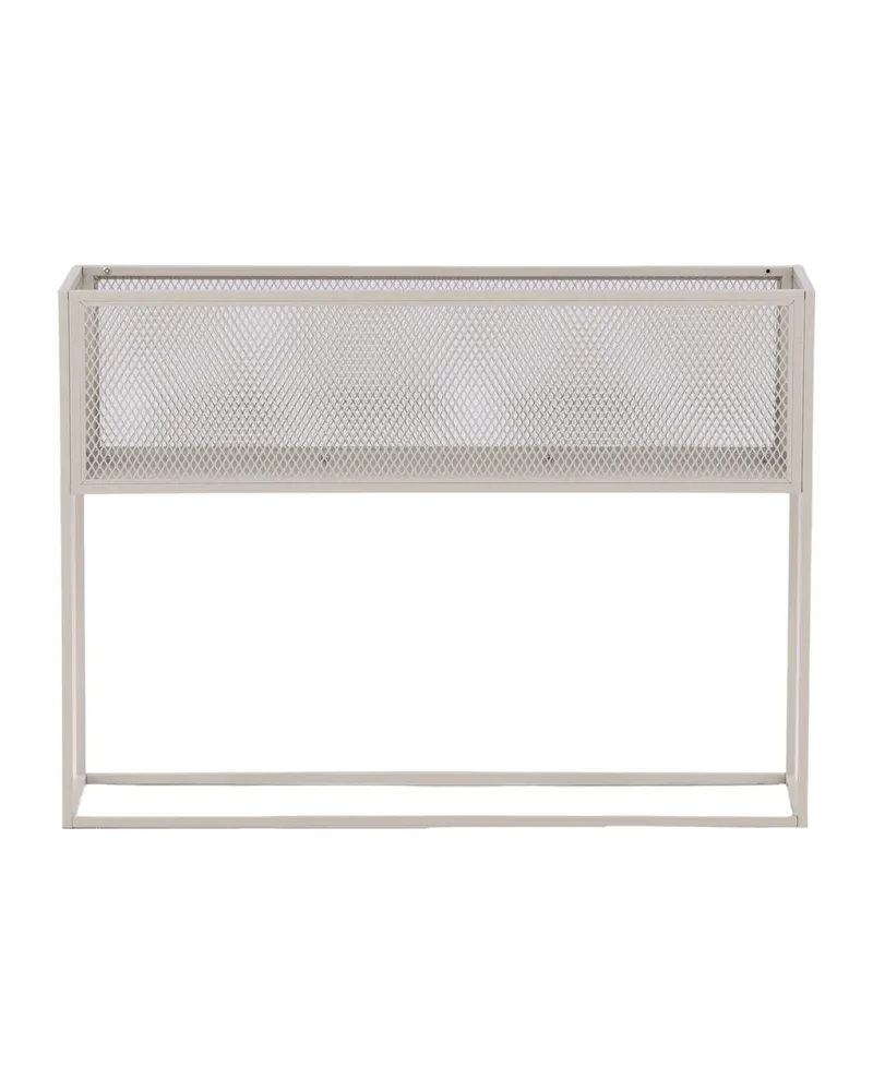 Netz Regal mit Gitterablage auf schlanken Beinen in Beige mit Blumenmuster, Gestell Beige, Ansicht 1